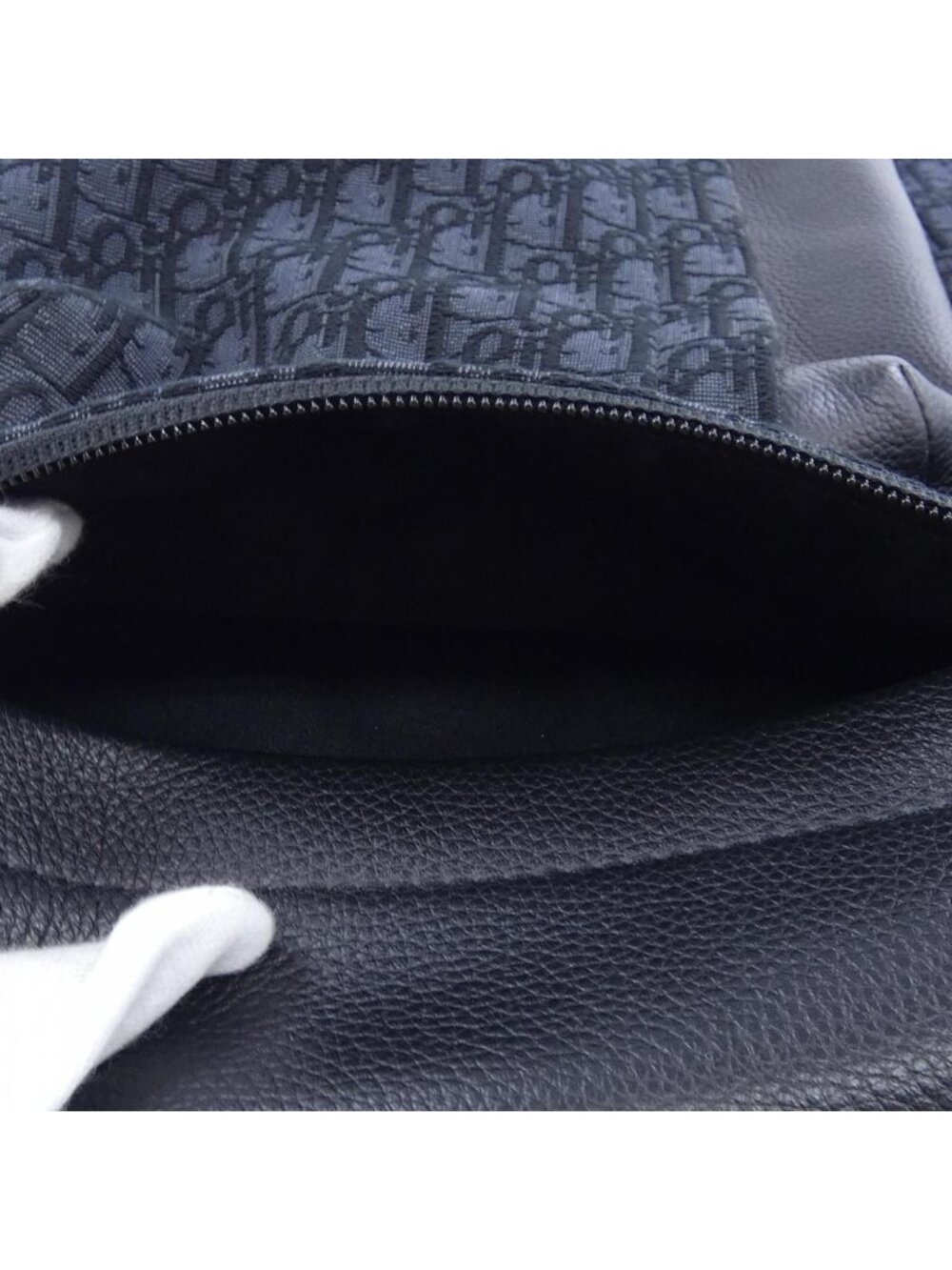 Dior Rider Soft Backpack Blue Peacock Card - Picture 7 of 8